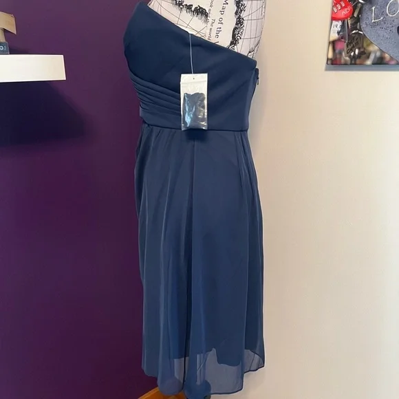 Strapless Davids Bridal Dress NWT - Picture 4 of 8